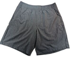 BCG Men's XL Run/ Race Performance Shorts. Gray/ Black Vent Stripe. 3 Pocket....
